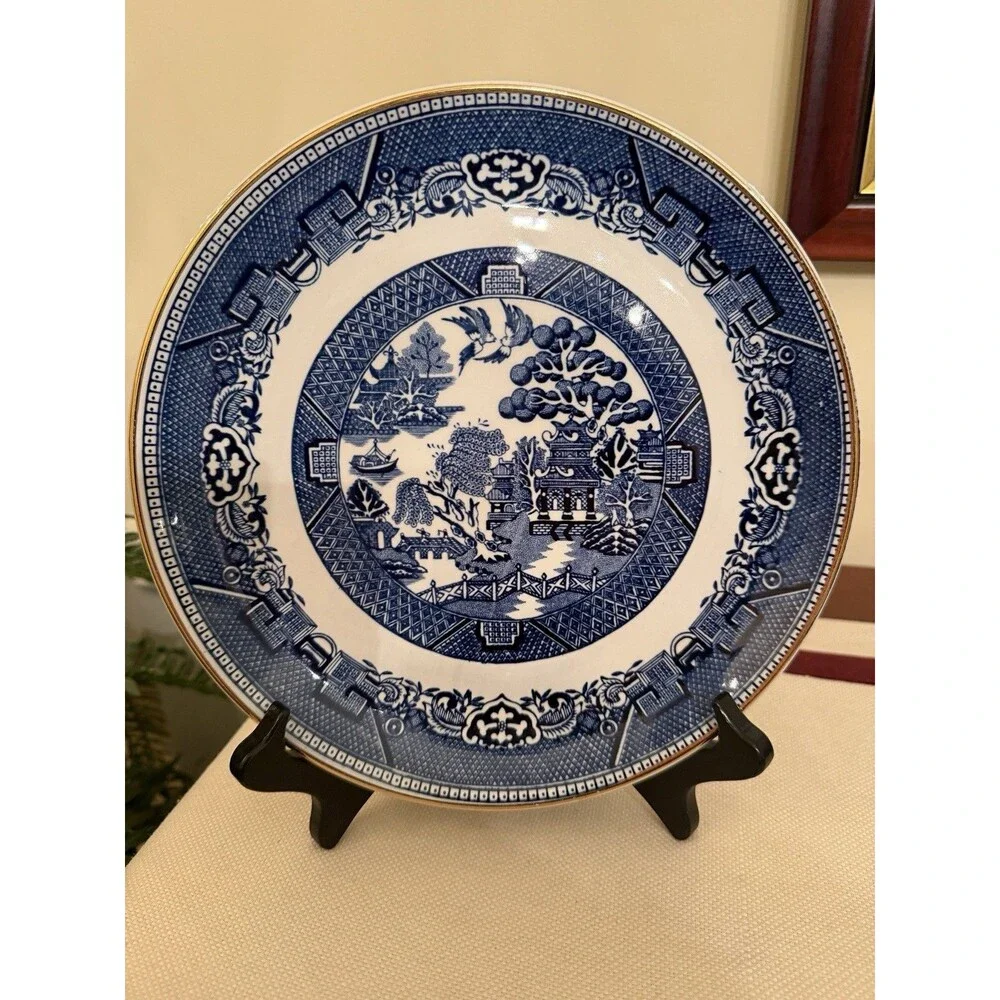 Vintage Arklow Republic of Ireland Blue Willow 7